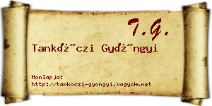Tankóczi Gyöngyi névjegykártya