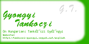 gyongyi tankoczi business card